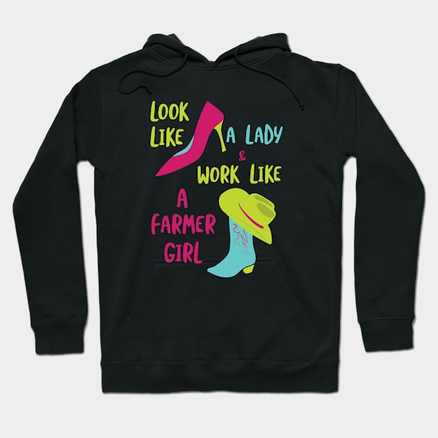 Womens Farming Look Like a Lady Hoodie by whyitsme